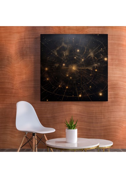 Yıldız Haritası Duvar Tablosu - Yıldız Haritası, Kanvas Tablo, Astronomi, Yıldız Haritası, 30X30 fiyatları