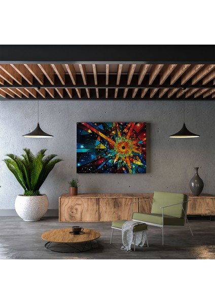Yıldız Haritası Duvar Dekorasyonu - Yıldız Haritası, Kanvas Tablo, Yıldız Haritası, Duvar Dekorasyonu, 30X30 modelleri
