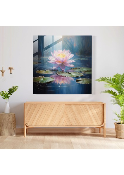 Spiritüel Lotus Cam Baskı - Spiritüel, Lotus Çiçeği, Spiritüel, Duvar Süslemesi, 30X30 fiyatları