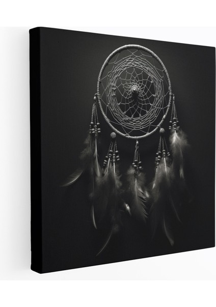 Bohemian Dreamcatcher Güzellik Kanvas Tablo - Bohem, Kanvas Tablo, Duvar Sanatı, Düş Kapanı, 30X30