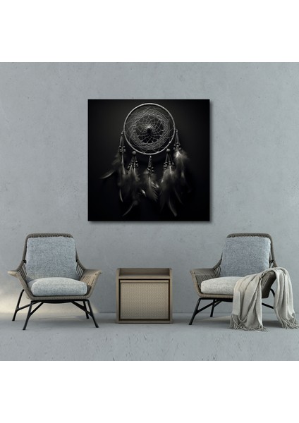 Bohemian Dreamcatcher Güzellik Kanvas Tablo - Bohem, Kanvas Tablo, Duvar Sanatı, Düş Kapanı, 30X30