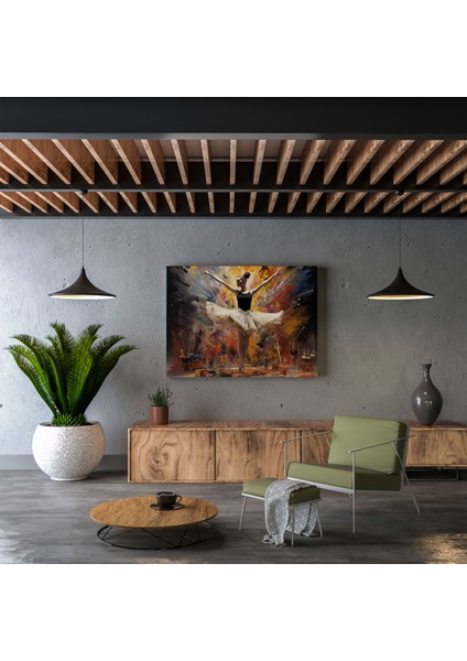 Balerin Sürreal Boya Fırçası Kanvas Tablo - Balerin, Kanvas Tablo, Sürreal, Ev Dekorasyonu, 30X30 fiyatları