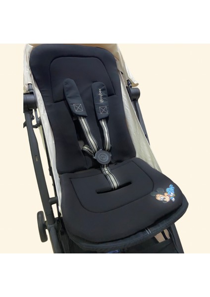 Cybex Bebek Arabalarına Özel Puset Minderi - Seat Liner - İç Ped (tüm cybexler ile uyumlu) siyah - m.mouse