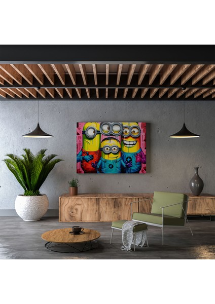 Minyonlar Duvar Sanatı - Minyonlar, Minyonlar, Ev Dekorasyonu, Çizgi Romandan Esinlenen, 30X30 modelleri