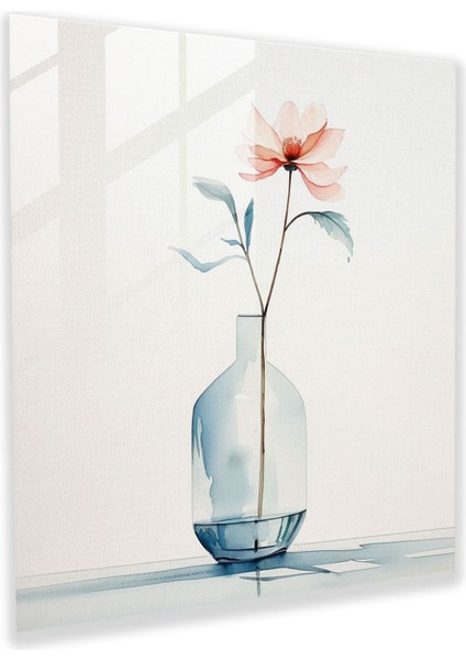 Natürmort Cam Baskı - Sakin Çiçek - Natürmort, Natürmort, Cam Duvar Sanatı, Çiçek, 30X30