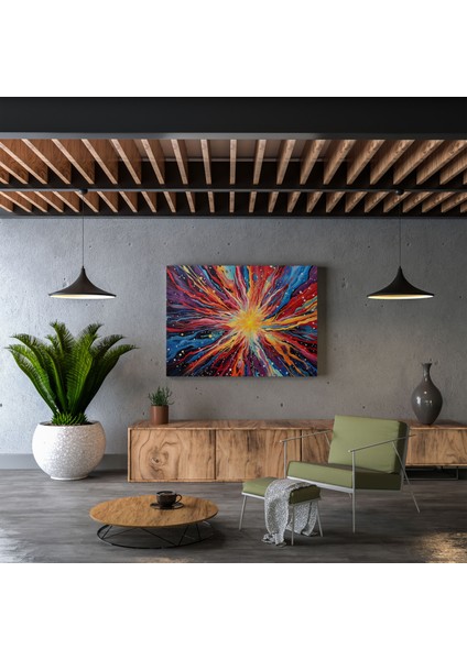 Yıldız Haritası Duvar Tablosu - Yıldız Haritası, Kanvas Tablo, Yıldız Haritası, Canlı Renkler, 30X30 modelleri