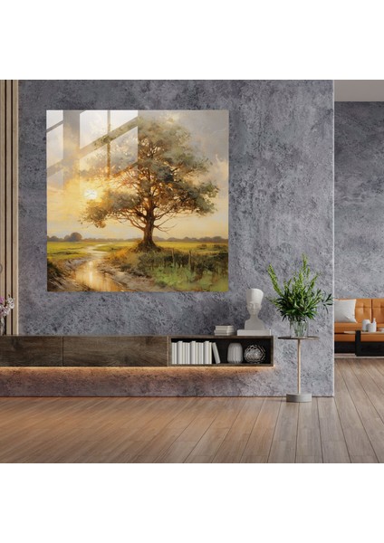 Cama Baskı - Sakin Hayat Ağacı - Hayat Ağacı, Doğa, Hayat Ağacı, Empresyonist Resim, 30X30 fiyatları