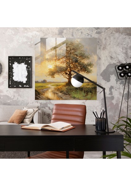 Cama Baskı - Sakin Hayat Ağacı - Hayat Ağacı, Doğa, Hayat Ağacı, Empresyonist Resim, 30X30 modelleri