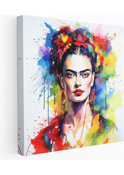 Frida Kahlo Kanvas Tablo - Frida Kahlo, Canlı, Kanvas Tablo, Yaşam Tutkusu, 30X30