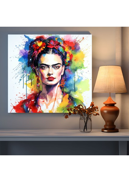 Frida Kahlo Kanvas Tablo - Frida Kahlo, Canlı, Kanvas Tablo, Yaşam Tutkusu, 30X30 modelleri