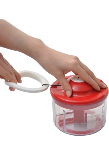 El Rondo Doğrayıcı ipli 750ML Kaymaz Silikon Taban Koruycu Kılıflı El Rondosu