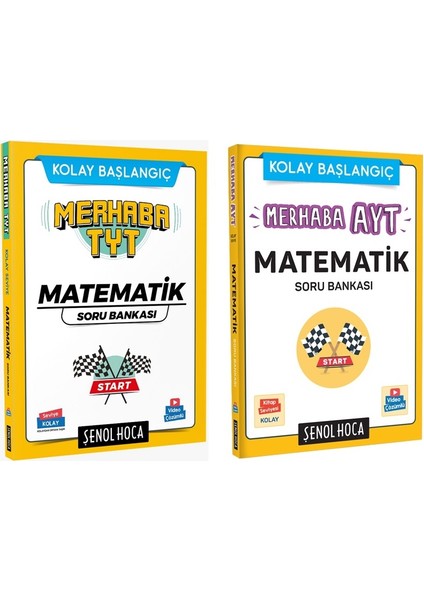 2024 Merhaba TYT Matematik Soru Bankası - Merhaba AYT Seti Matematik Soru Bankası 2 Kitap