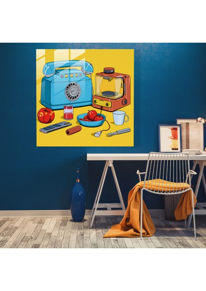 Natürmort Cam Baskı - Pop Art Koleksiyonu - Natürmort, Modern Sanat, Cam Sanatı, Cam Baskı, 30X30 fiyatları
