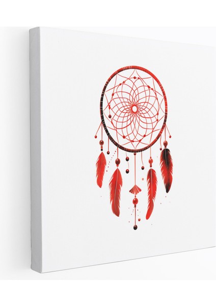 Kızılderili Dreamcatcher Kanvas Tablo - Kızılderili, Kanvas Tablo, Dreamcatcher, Duvar Dekorasyonu, 30X30