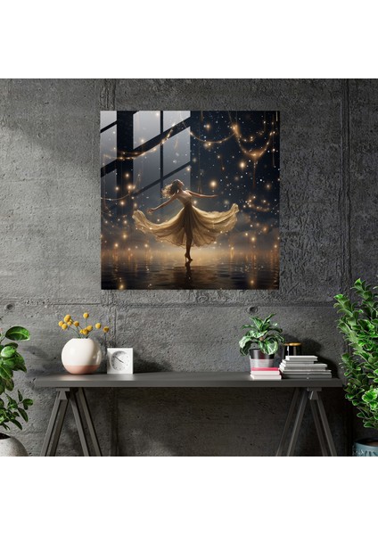 Balerin Cam Baskı - Rüya Gibi ve Büyüleyici Cam Duvar Tablosu - Balerin, Balerin, Cam Sanatı, Ev Dekorasyonu, 30X30 fiyatları