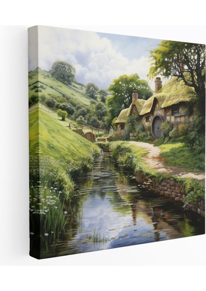 Yüzüklerin Efendisi Duvar Tablosu - The Shire - Yüzüklerin Efendisi, Kanvas Tablo, Duvar Dekorasyonu, Yüzüklerin Efendisi, 30X30
