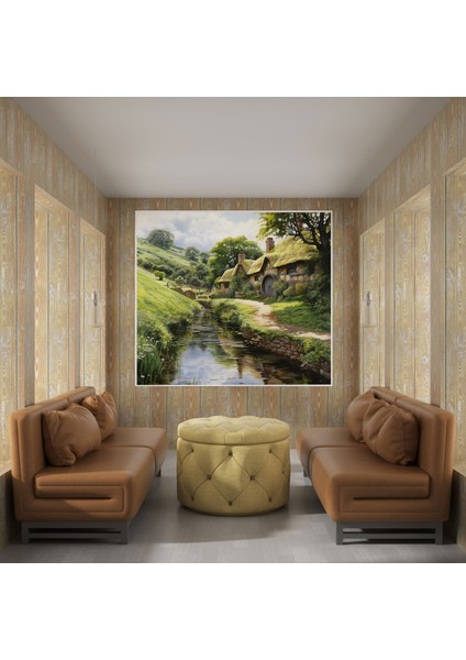 Yüzüklerin Efendisi Duvar Tablosu - The Shire - Yüzüklerin Efendisi, Kanvas Tablo, Duvar Dekorasyonu, Yüzüklerin Efendisi, 30X30
