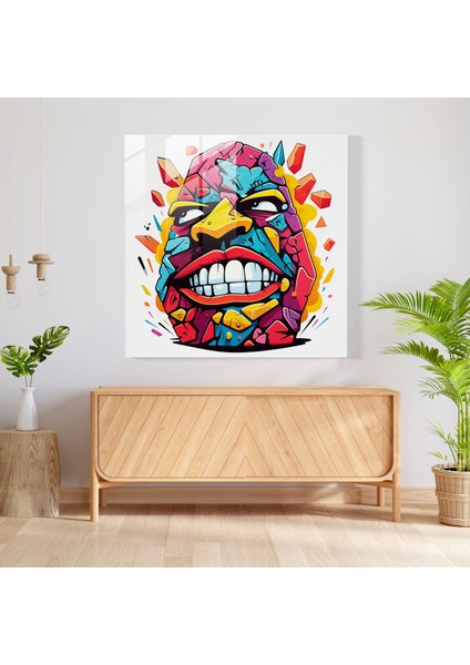 Rolling Stones Pop Art Cam Baskı - Rolling Stones, Desenler, Modern Sanat, Duvar Dekorasyonu, 30X30 fiyatları