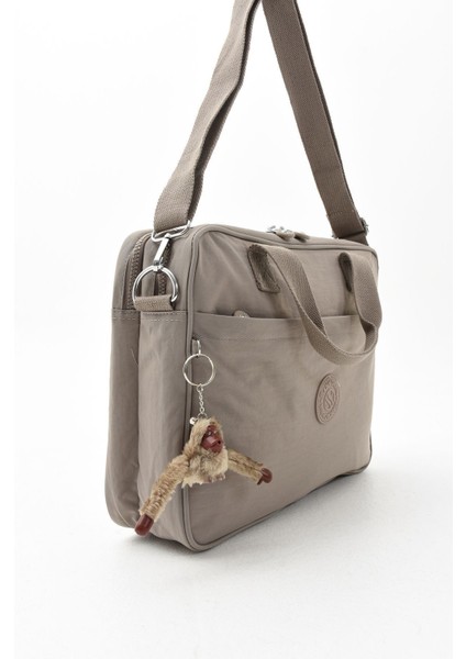 Unisex Klinkır Vizon Renkli Suya Dayanıklı Laptop Bölmeli Çapraz-El Askılı Evrak ve Laptop Çantası fırsatları