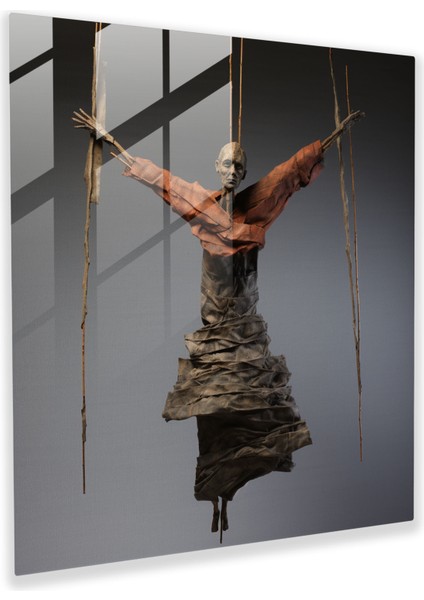Özgürlük Kuklası Cam Baskı - Kukla, Modern Sanat, Cam Sanatı, Cam Duvar Sanatı, 30X30