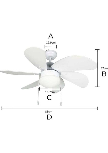 Zincirli Latör Avizeli 6 Kanatlı Metal A'dan G'ye 50-100 Cm 2 Yıl Beyaz 6 A fiyatları