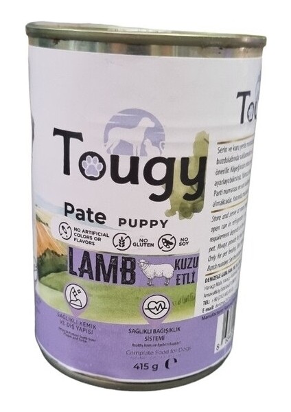 Tougy Kuzu Etli Yavru Köpek Konserve 400 gr