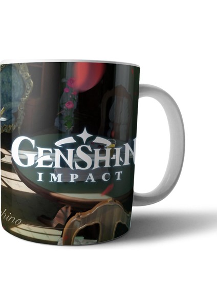 Genshin Impact Arlecchino Kupa Bardak Model 3