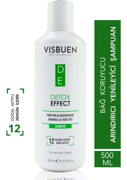 Detox Etkili 12 Doğal Aktifli Arındırıcı Onarıcı Ve Işlem Öncesi Sonrası Koruyucu Tuzsuz Şampuan