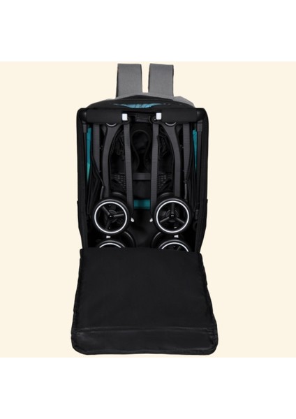 Cybex GB Pockit Plus Bebek Arabasıyla Uyumlu Taşıma Çantası, Kabin Boy Puset Seyahat Çantası (grey plus fabric)