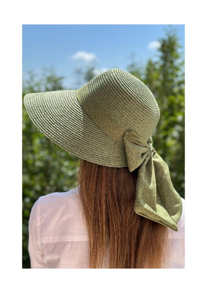 Hasır Fiyonklu Laura Şapka