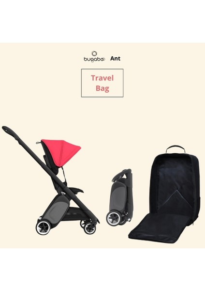 Pera Baby Bugaboo Ant Taşıma Çantası (Black Plus Fabric)