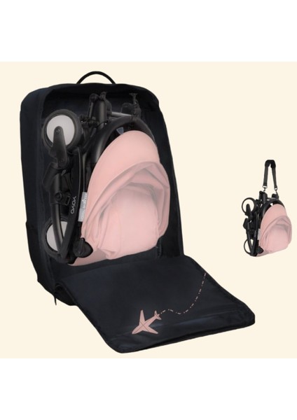 Pera Baby Babyzen Yoyo Taşıma Çantası (Black Plus Fabric)