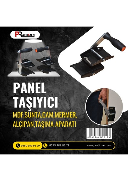 Mdf, Sunta, Mermer, Cam, Alçıpan Panel Taşıma Aparatı