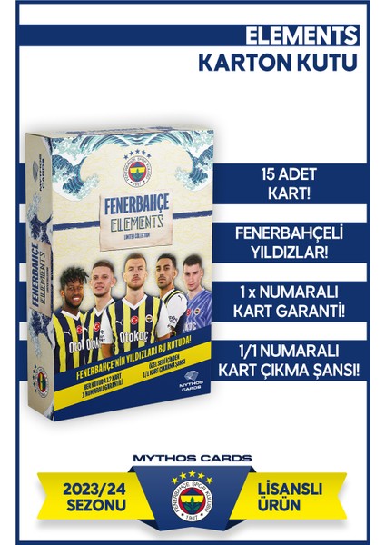 Mythos Cards Fenerbahçe 2023-24 Sezonu Elements Serisi - Kutu