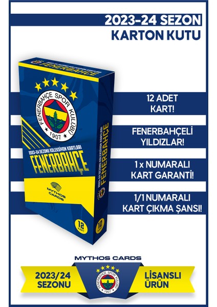 Mythos Cards Fenerbahçe 2023-24 Sezon Kartları - Paket