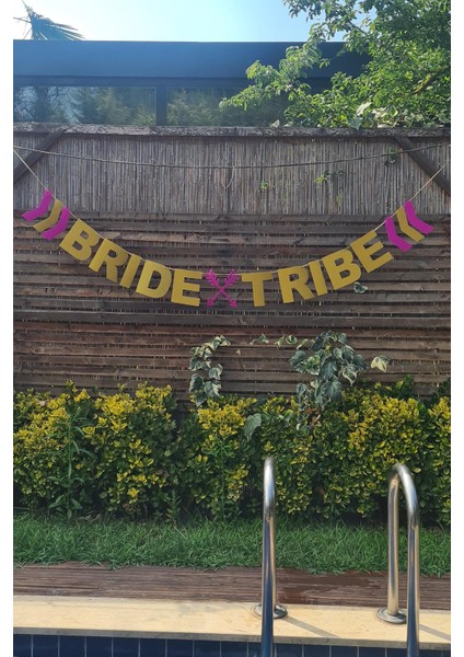 Bride Tribe Banner Bride Party Yazı Duvar Süsü