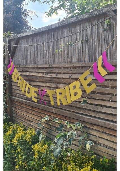 Bride Tribe Banner Bride Party Yazı Duvar Süsü