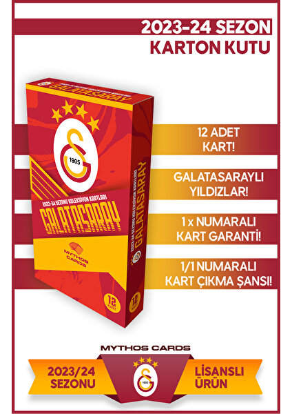 Mythos Cards Galatasaray 2023-24 Sezon Kartları - Paket