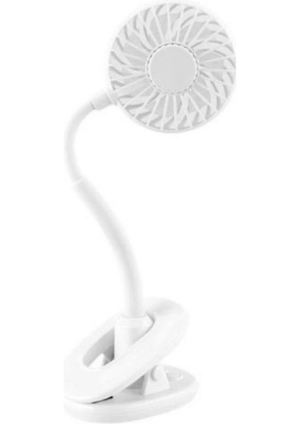 Bee House Mini Fan Portatif Işıklı Mini Klipsli Fan   Çok Renkli Soğutucu