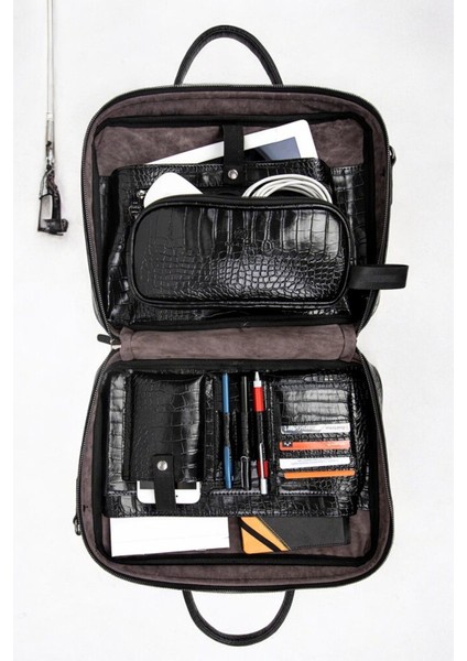 Macbook Fonksiyonel Organizer Notebook Laptop Evrak Çantası 13" & 14" Inç