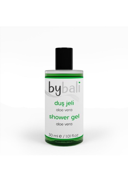 15 Adet Aloe Vera Duş Jeli Shower Gel Standart Otel Tipi Mini 30 ml Şişe Tek Kullanımlık