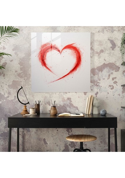 Aşk Doğdu: Modern Cam Baskı - Born, Duvar Dekorasyonu, Bağlantı, Cam Duvar Sanatı, 30X30 modelleri