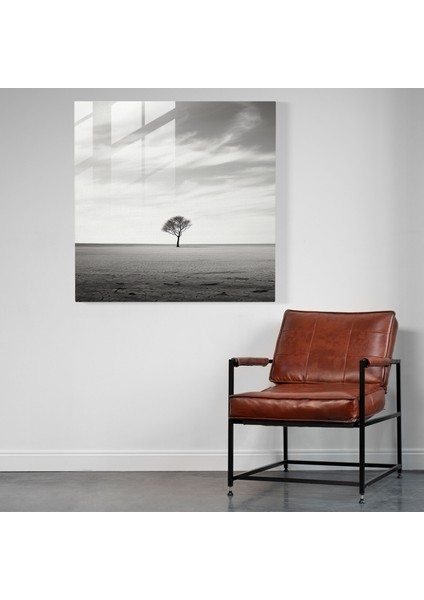 Havalı Minimalist Cam Baskı - Havalı, Havalı, Cam Baskı, Yalnızlık, 30X30 modelleri