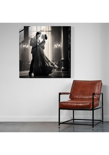 Zamansız Romantizm Cam Baskı - Klasik, Cam Baskı, Ev Dekorasyonu, Modern Sanat, 30X30 fiyatları