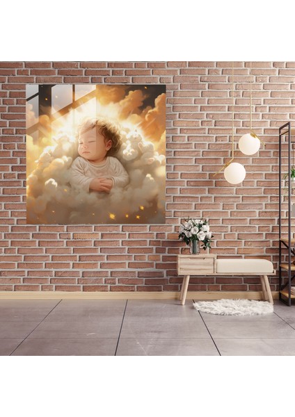 Yeni Başlangıçlar - Dijital Illüstrasyon Cam Baskı - Born, Cam Sanatı, Güneş Işığı, Ev Dekorasyonu, 30X30 fiyatları