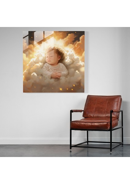 Yeni Başlangıçlar - Dijital Illüstrasyon Cam Baskı - Born, Cam Sanatı, Güneş Işığı, Ev Dekorasyonu, 30X30 modelleri