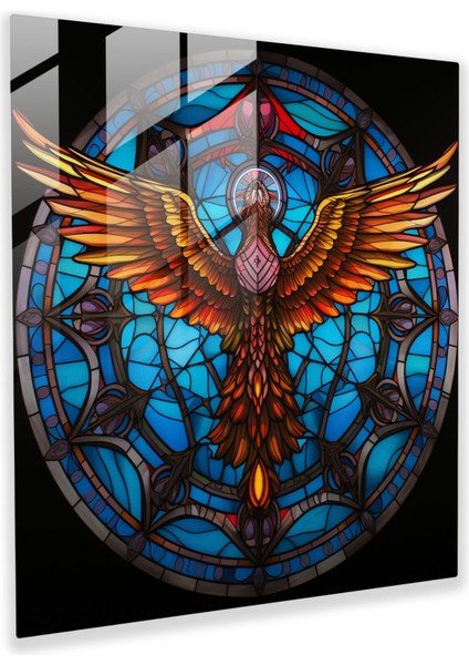 Hermes Vitray Baskı - Hermes, Vitray Tasarımı, Cam Duvar Sanatı, Cam Sanatı, 30X30