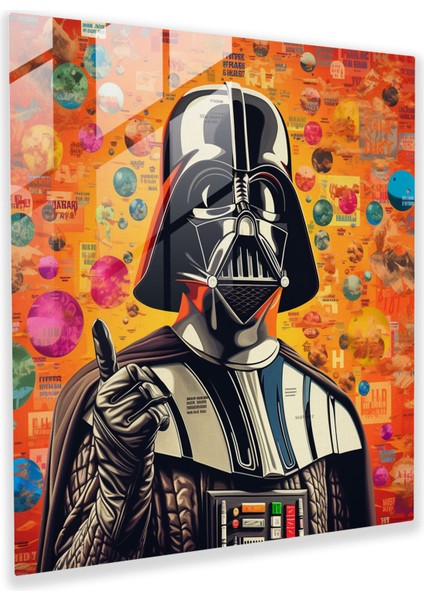 Pop Art Cam Baskı - Darth Vader, Cam Duvar Sanatı, Pop Art, Ev Dekorasyonu, 30X30