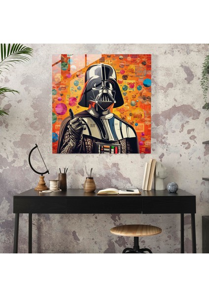 Pop Art Cam Baskı - Darth Vader, Cam Duvar Sanatı, Pop Art, Ev Dekorasyonu, 30X30 modelleri