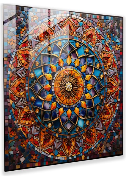 Klasik Mozaik Cam Baskı - Klasik, Mozaik Sanat Eseri, Ev Dekorasyonu, Modern Sanat, 30X30